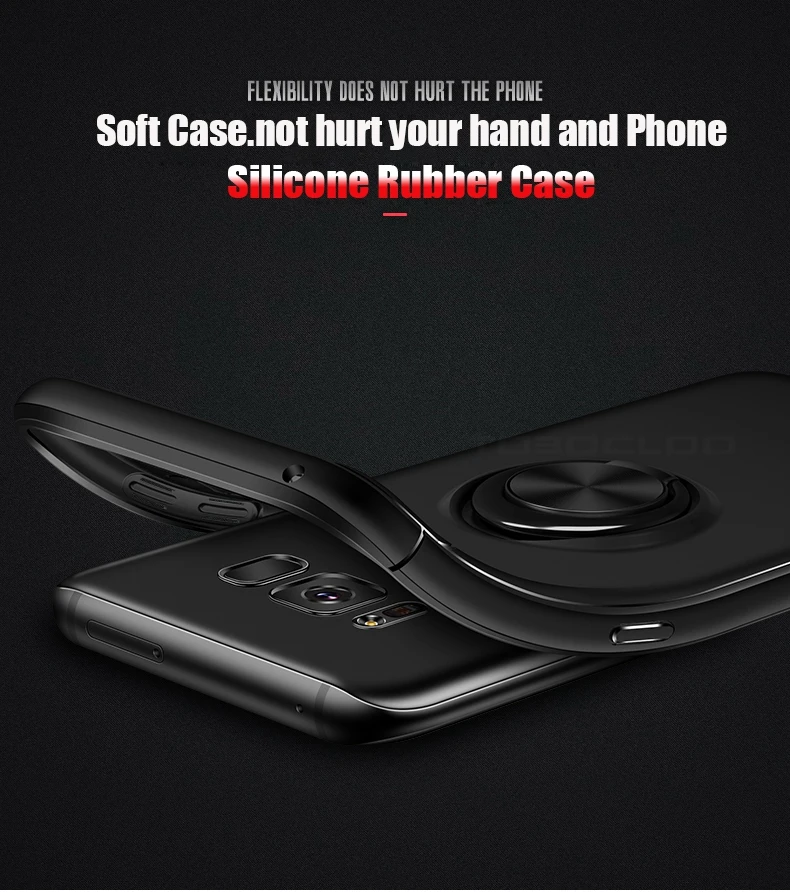 Автомобильный Магнитный чехол с кольцом-держателем для SAMSUNG Galaxy S8 S9 Plus J3 J5 J7 2017 2016