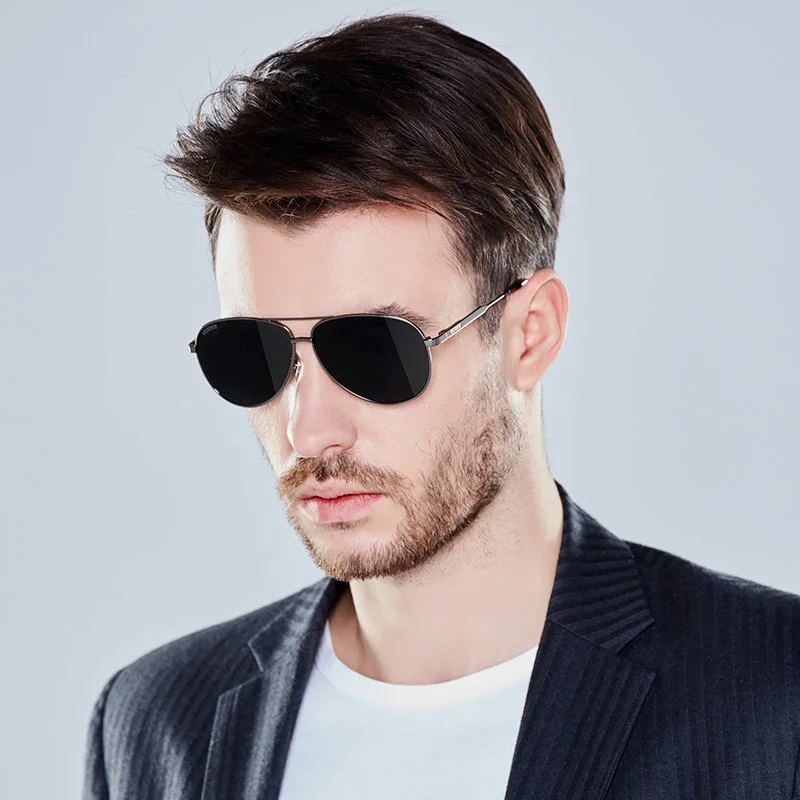 Мужские солнцезащитные очки VEGOOS классические винтажные поляризационные для