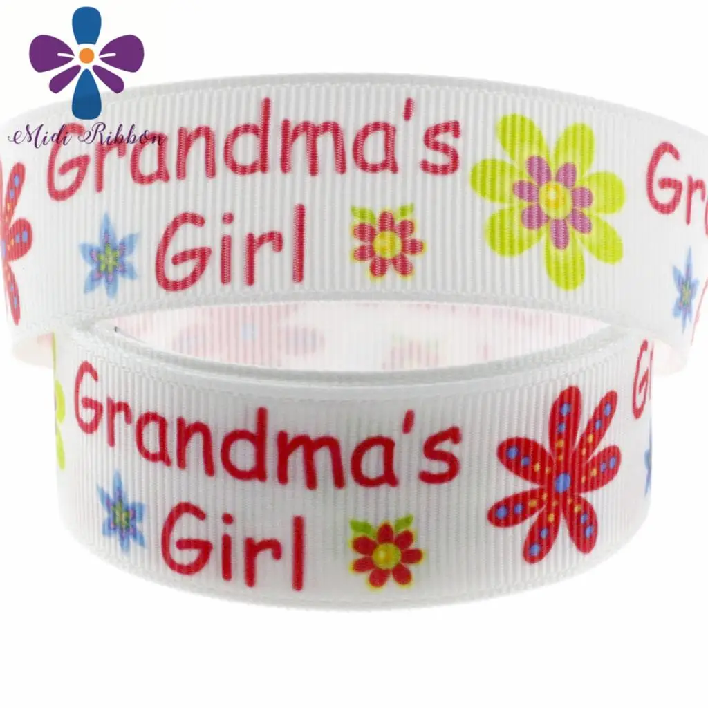 16 мм-75 мм английские буквы слова напечатанные Grosgrain/эластичная лента красочные