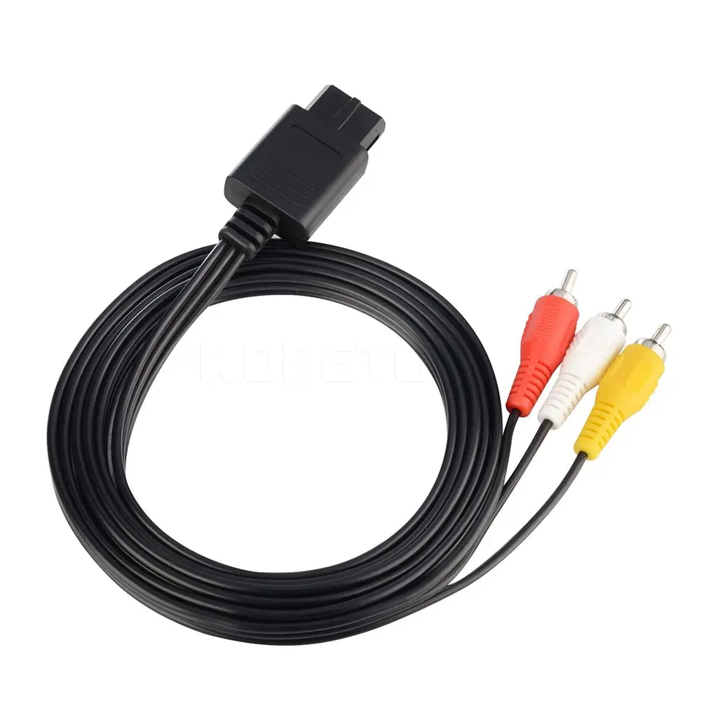 2017 10 шт./лот аудио телевизионный кабель AV RCA Универсальный композитный для N64