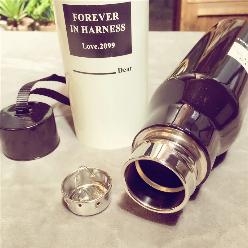 Insulation Cup Leak-Proof Seal Sport Drinking Coffee Portable Travel Sports Vacuum Cups Creative Personality Wine Bottle | Дом и сад