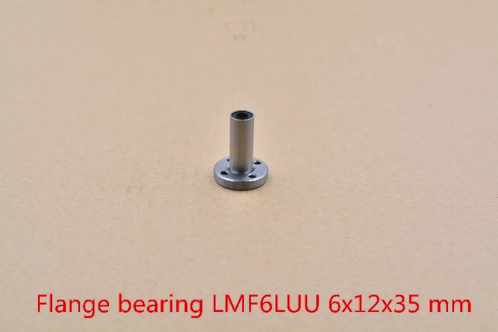 Круглый фланец LMF6LUU 6 мм x 12 35 длинный линейный шарикоподшипник для стержневого