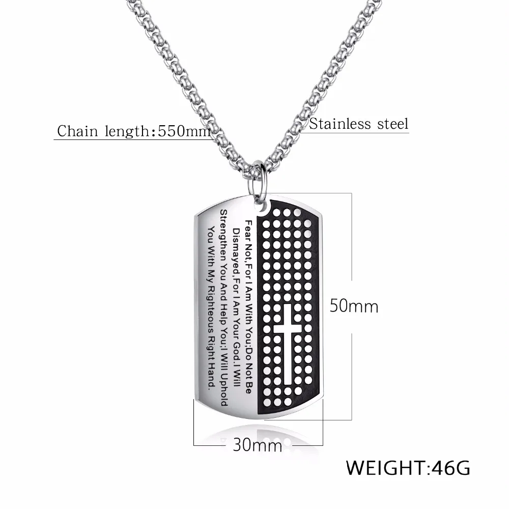 Цепочка с подвеской в виде креста из нержавеющей стали | Украшения и аксессуары