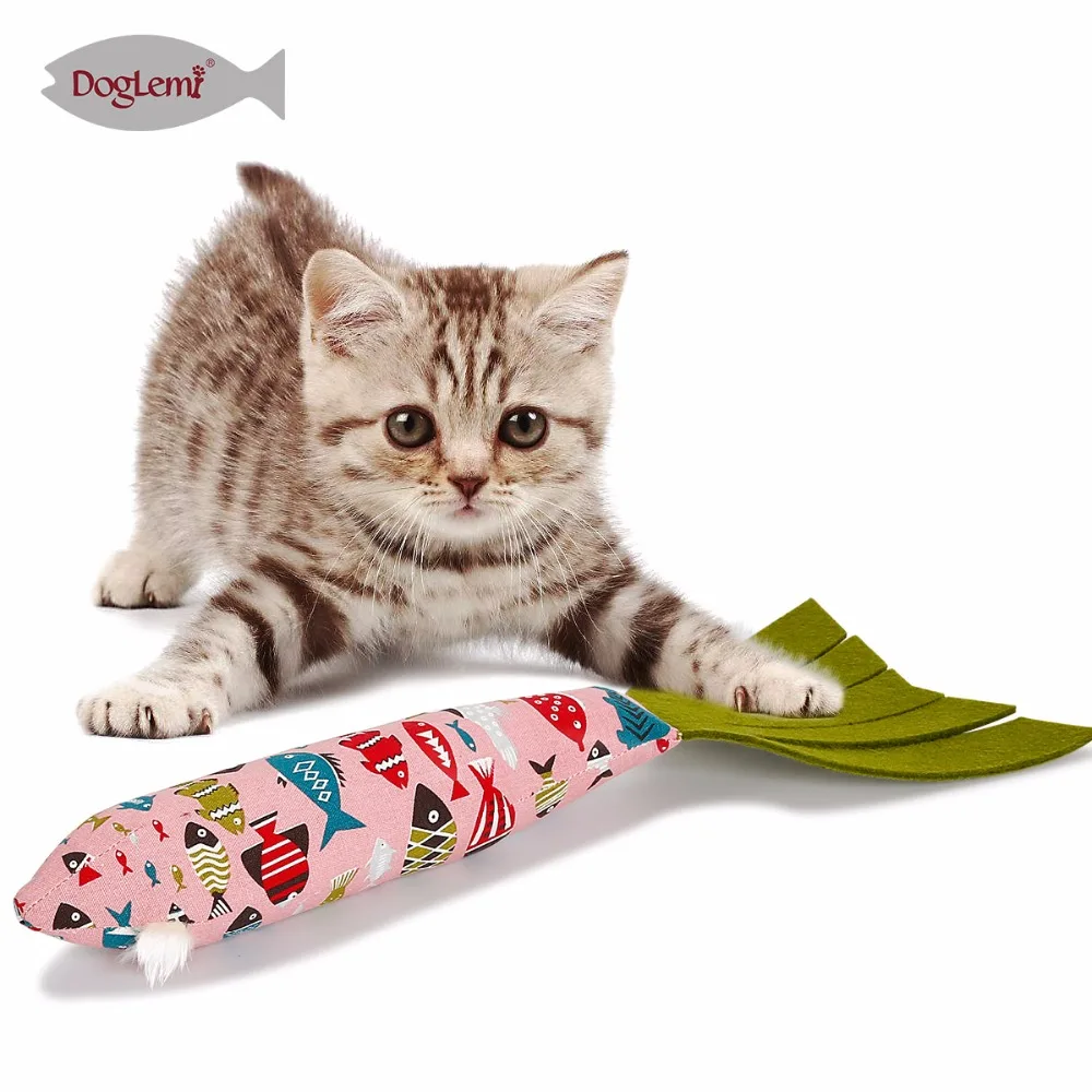 Hot Sale Interactive Cat Cushion Toy Catnip Teeth Grinding Fish Toys With Noise Paper |