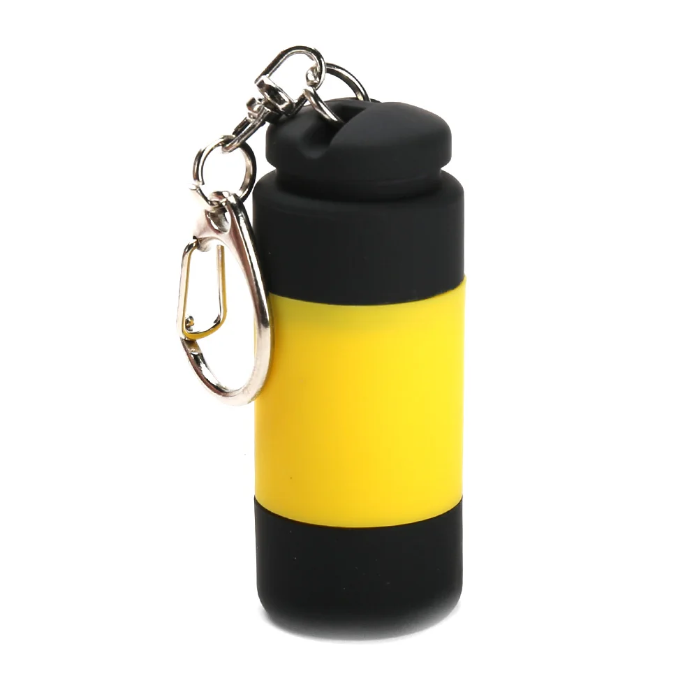 Светодиодный светильник Usb Charg 0,3 Вт 25лум портативный светодиодный мини-фонарь, светильник-вспышка, Перезаряжаемый USB брелок, черный, синий, желтый, зеленый, красный
