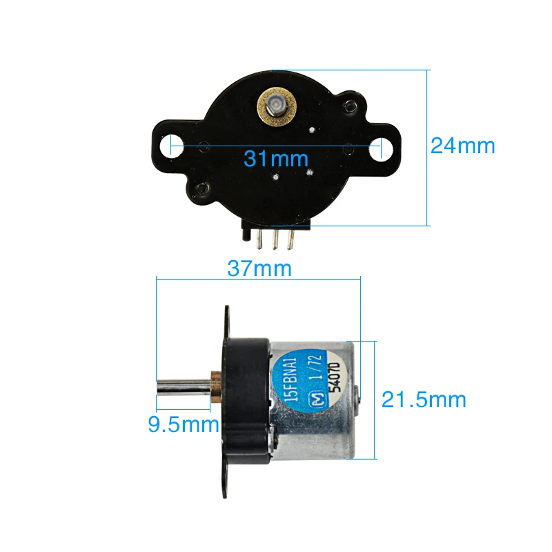 YIMAKER мини DC6V шаговый мотор-редуктор steppingmotor 15FBNA1 | Строительство и ремонт