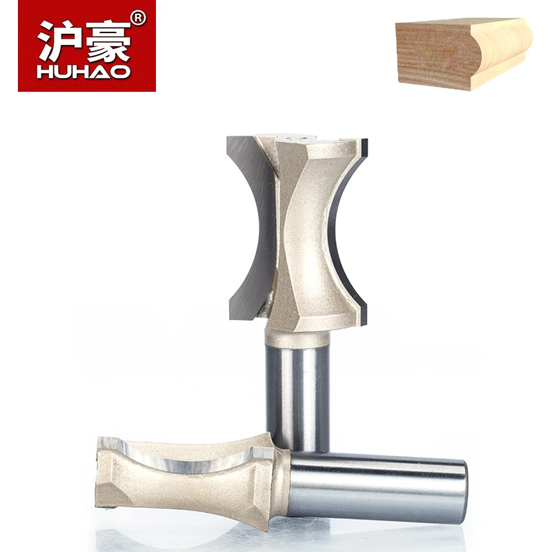 HUHAO 1/2 &quot1/4&quot хвостовик полукруглый бит 2 Флейта Фрезы для дерева без подшипник