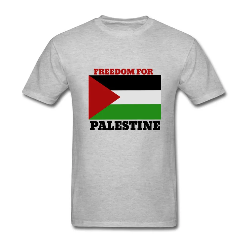 Свободу для палестинский флаг футболка мужчин команда 100% хлопок футболки