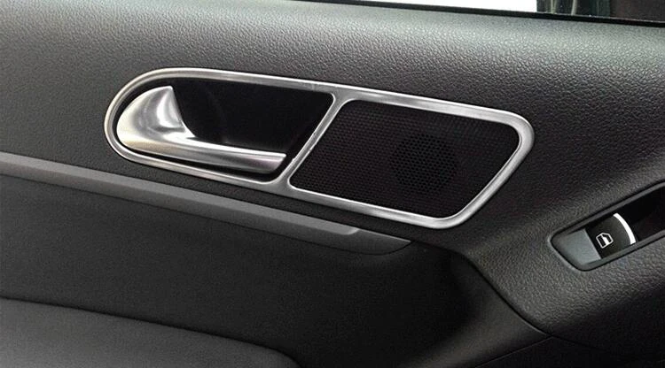 Автомобильные аксессуары, которые подходят для vw Tiguan 2010 2011 2012 2013 нержавеющая сталь накладка на внутреннюю дверную ручку Отделка наклейки
