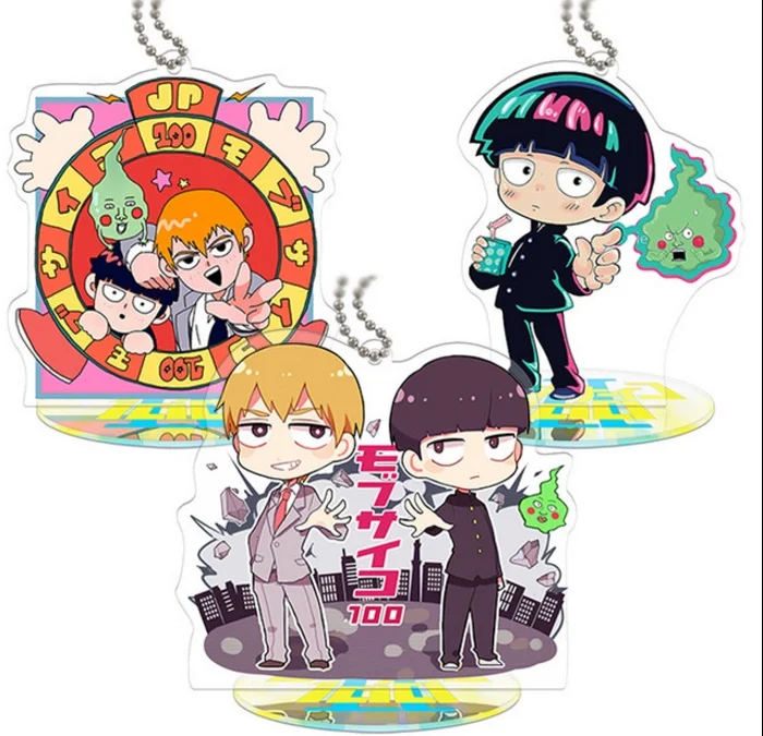 

Брелок для ключей Shigeo Kageyama Ekubo из акриловой куклы, подвеска для телефона, Игрушечная модель в подарок, аниме мобильный психоделический 100 Reigen