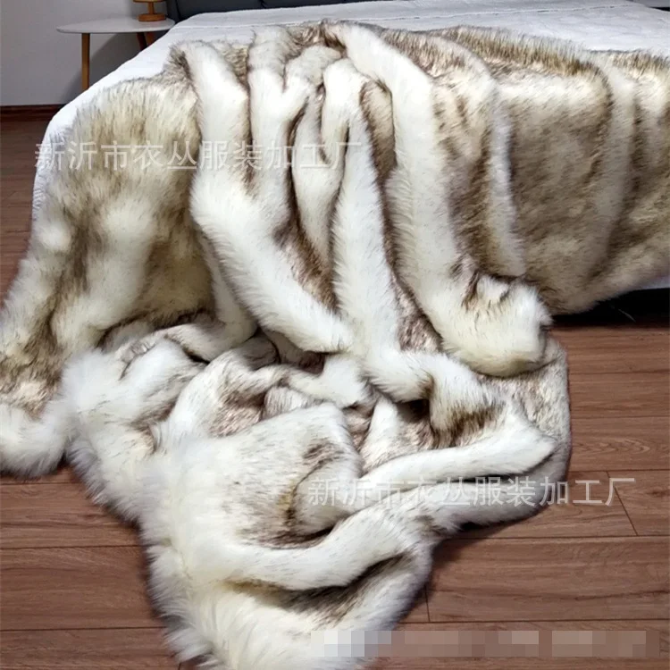 Одеяло из искусственного лисьего меха 150x200 см|Шаль| |