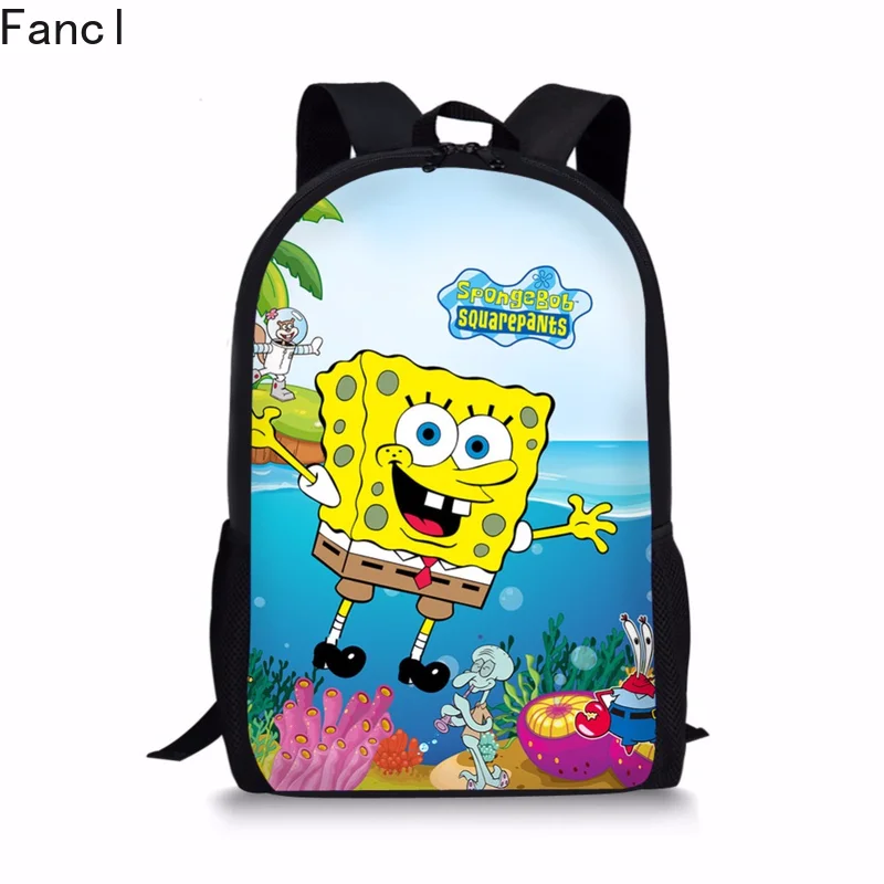 Детские школьные сумки spongebob 1 класс для девочек и мальчиков ортопедическая сумка
