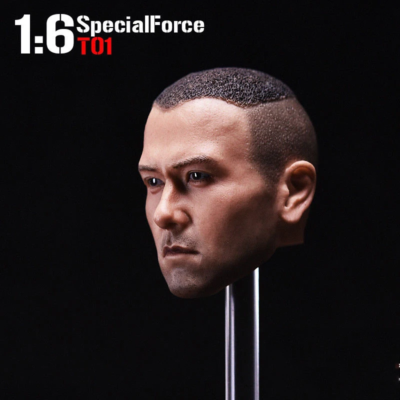 1:6 Scale Asia Special Force T01 Peng Yuyan Figure Head Model For 12&quot Action Collection Toys Gift | Игрушки и хобби