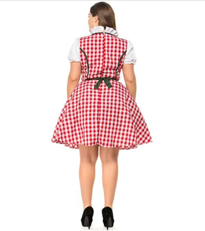 Костюм для праздника пива из Германии Bavaria Oktoberfest размера плюс рабочая одежда