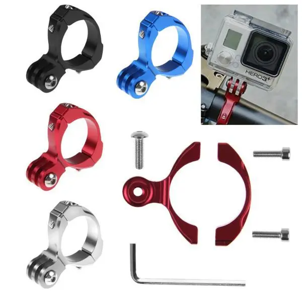 Алюминиевый зажим для крепления на руль велосипеда мотоцикла Gopro Hero 8/1 2 3 4