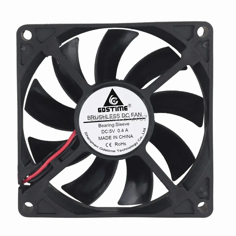 10 шт./лот Gdstime 8015S USB вентиляторы для ПК чехол компьютера 80x80x15 мм 5 в 80 DC охлаждающий