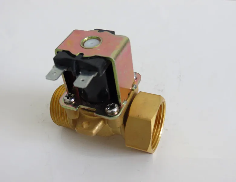 G3/4 полностью латунный электромагнитный клапан для воды DC12 вольт|solenoid valve for
