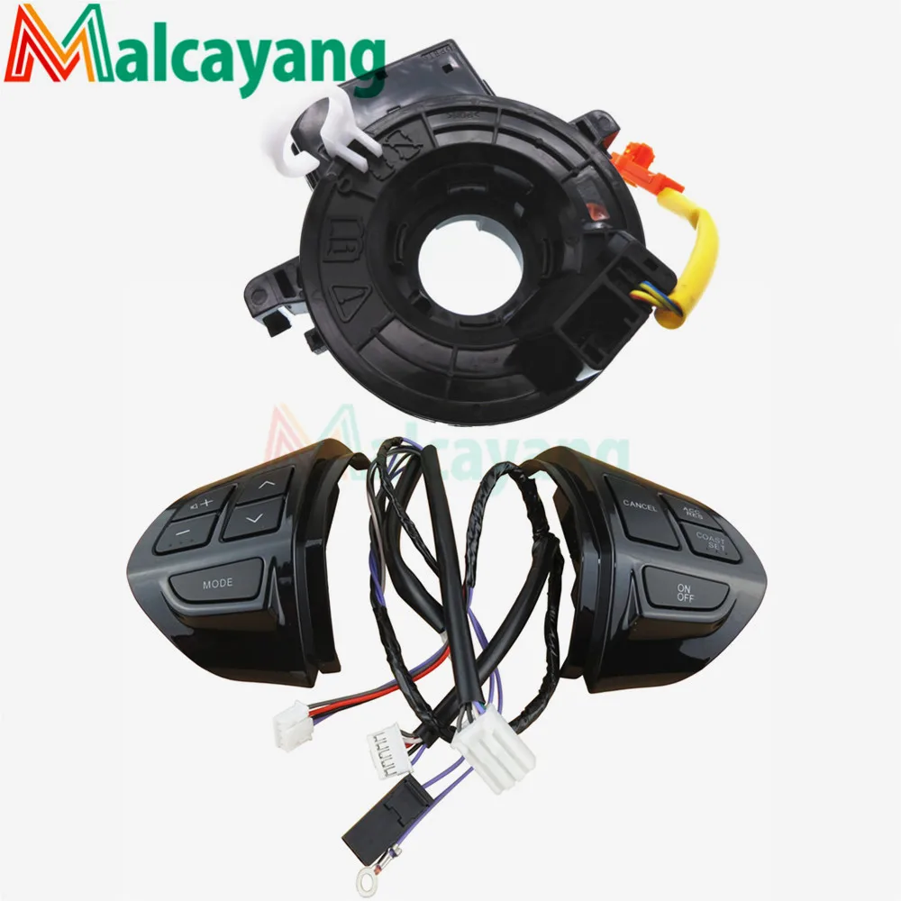 Black-Cables Кнопки для Mitsubishi ASX многофункциональное Автомобильное рулевое колесо кнопки управления с кабелями авто-Стайлинг - Цвет: Black-Cables