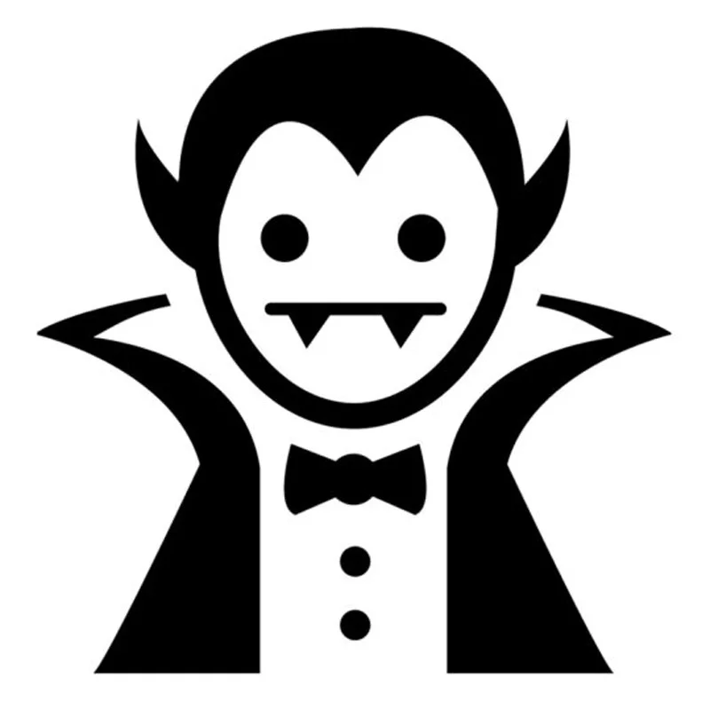 

16.6cm*16.8cm Cartoon Vampire Fashion Vinyl window-styling Stickers Decals
