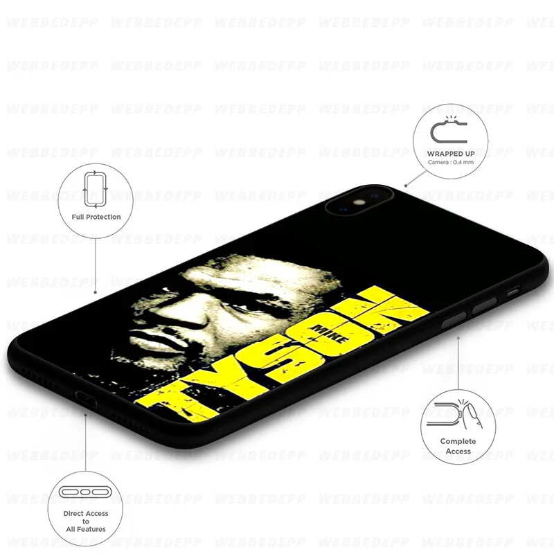 WEBBEDEPP майка Тайсон бокс мягкий чехол для Samsung Galaxy S10 S10e S9 S8 Plus S7 S6 Edge & J6 2018 Note 10 9 8 |