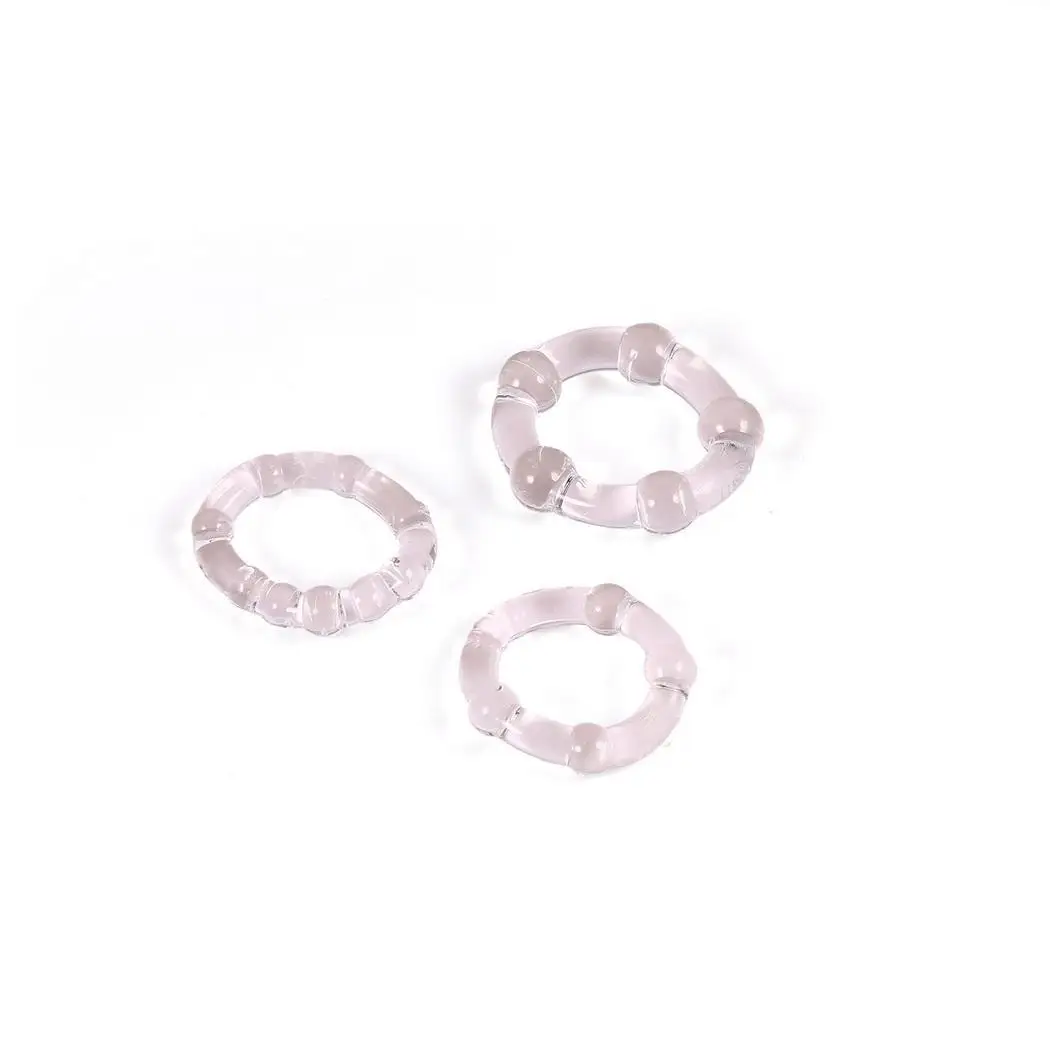 3 шт секс бисером тройное время задержки фаллоимитатор кольца на пенис игрушки