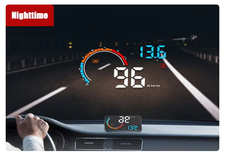Универсальный Автомобильный gps HUD Дисплей OBD2 gps автомобильный Стайлинг скорость оборотов в минуту расход топлива приборная панель лобовое стекло проектор OBD HUD