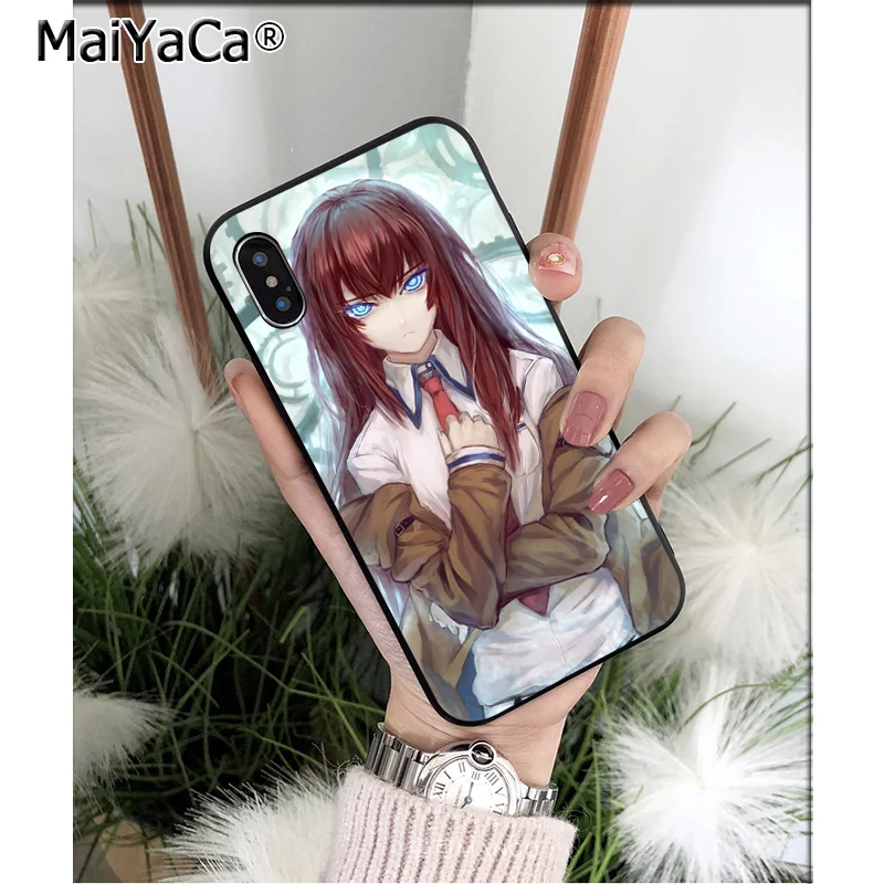 Мягкий высококачественный чехол для телефона MaiYaCa Steins Gate Makise Kurisu из ТПУ Apple iPhone 8 7 6