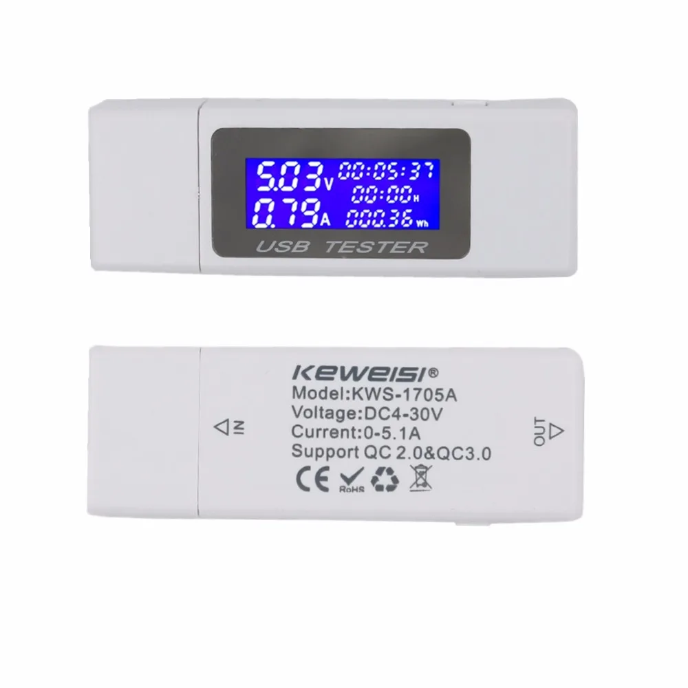 9 в 1 USB тестер постоянного тока 4 30 электрическая мощность Емкость напряжения