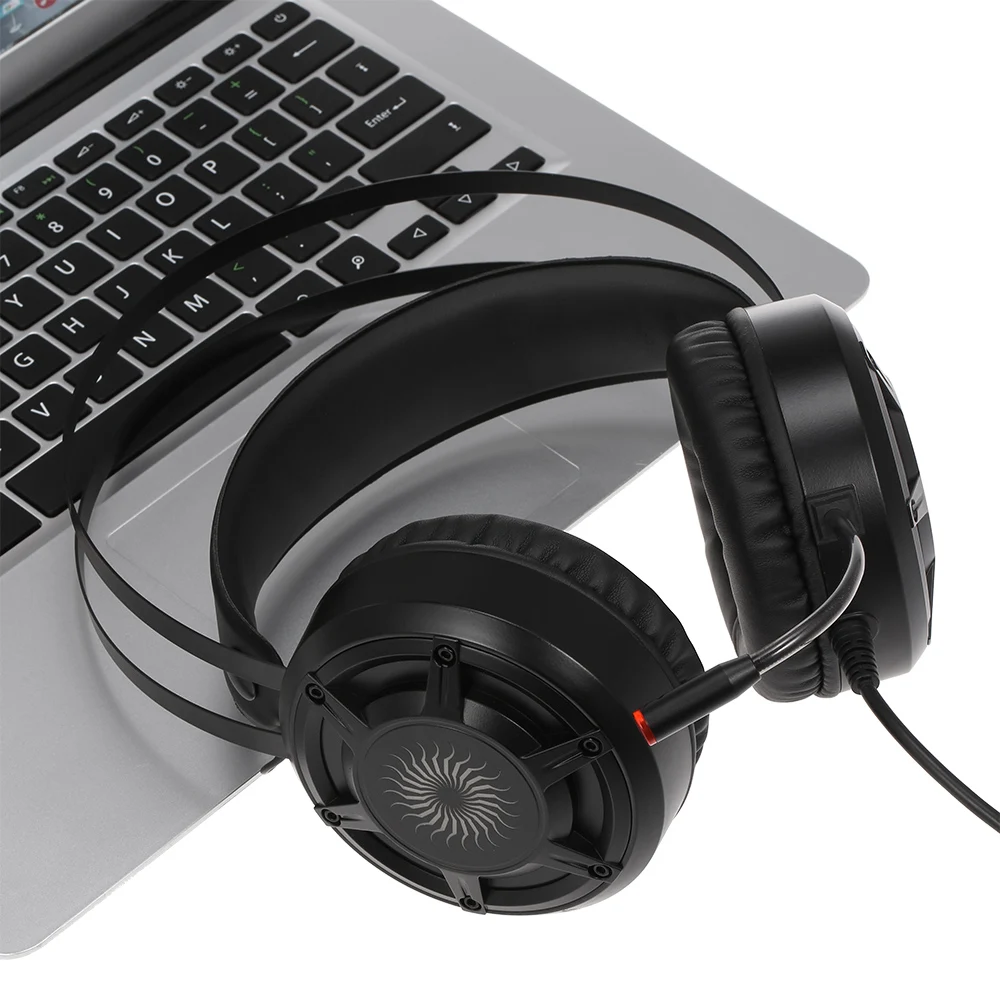 G3 Gaming Headset игра наушники с микрофоном для ПК телефонов с USB 3,5 мм Интерфейс светодиодный свет объем Управление