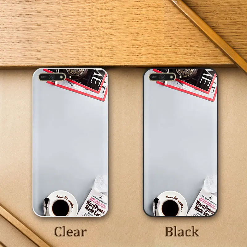 Coque для huawei Y6 2018 прозрачный гель мягкий силиконовый Buliding случае 5 7 дюймов телефон