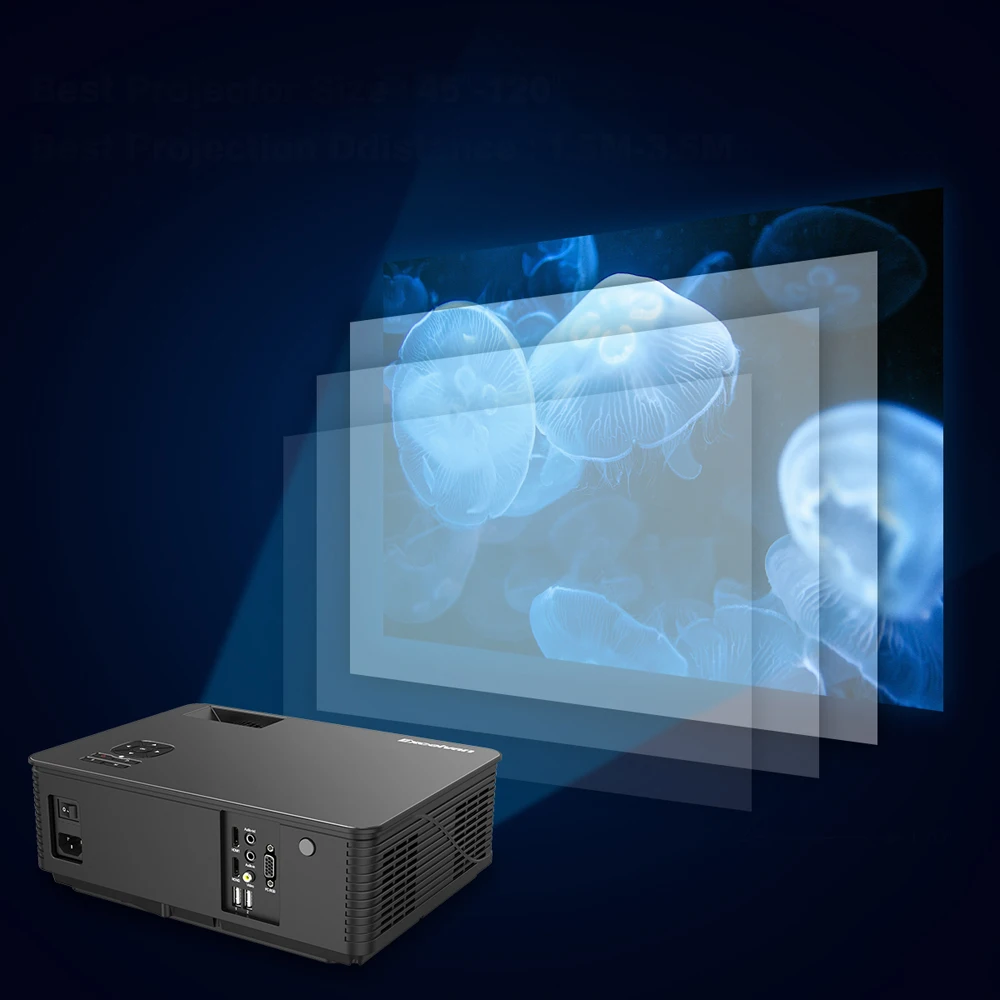 Excelvan M5 светодиодный проектор Full HD домашнего кино ТВ 3D LCD Мультимедиа Видео игровой проектор 3500 люмен 1080 P HDMI VGA Proyector