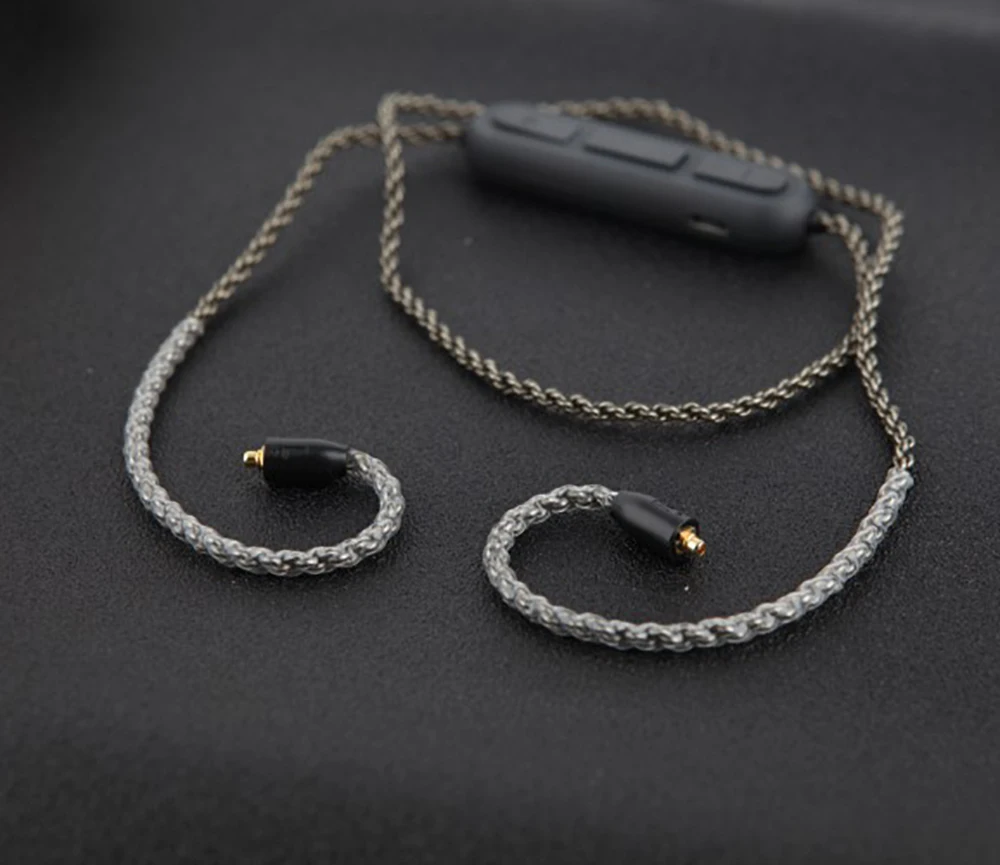 Bluetooth кабель MMCX для Shure SE215 SE535 SE846 улучшенный медный и серебристый наушников с