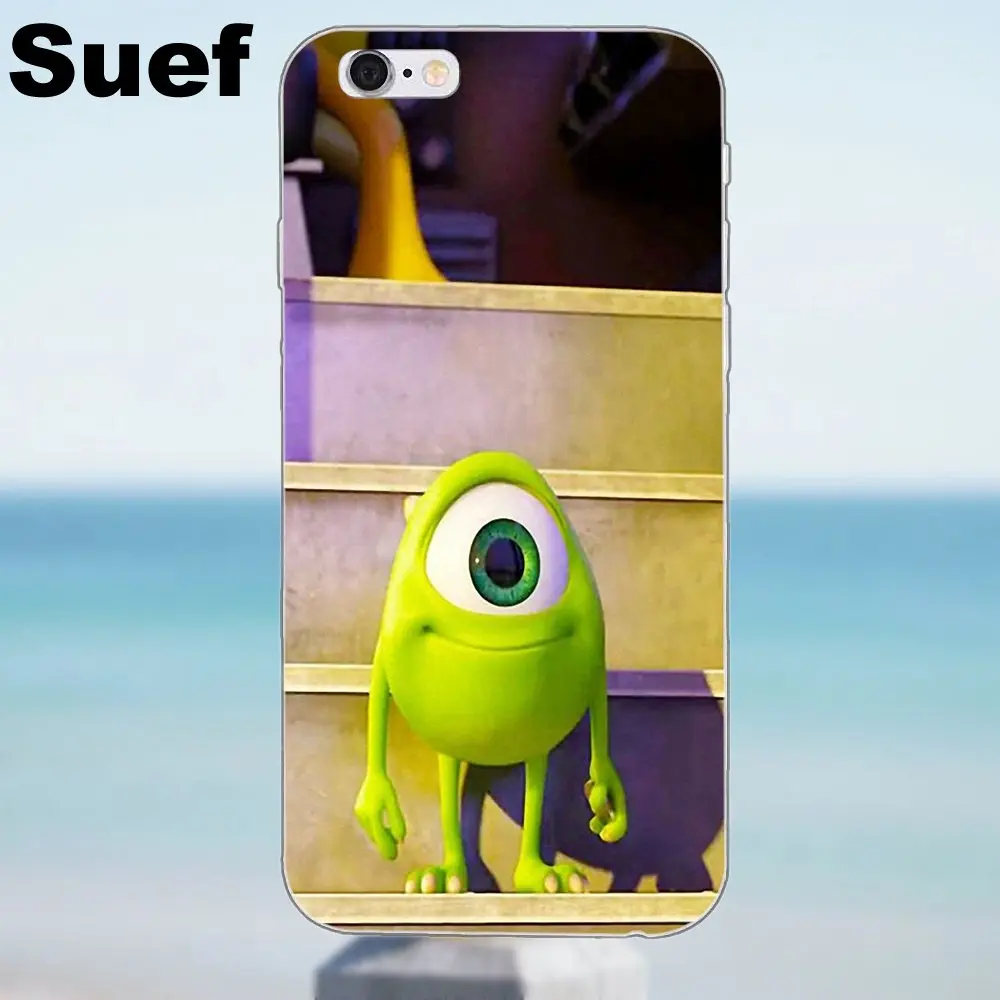 Мягкий чехол для телефона университета майка Вазовски iPhone X 4 4S 5 5S 5C SE 6 6S 7 8 Plus Samsung