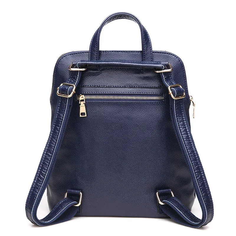 Женский рюкзак из натуральной кожи повседневный крокодиловой с объемным