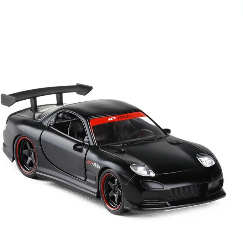 1/32 масштаб моделирование Mazda RX7 спортивный автомобиль сплав литье модель игрушка