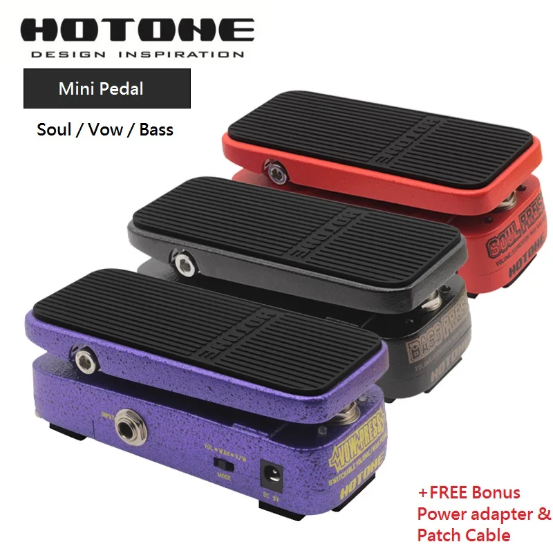 Hotone Soul/Vow/Bass пресс 3 в 1 Мини-объем/Wah/Ex пресс-ионная педаль эффектов обет переключаемый объем/Wah оригинальная крибэби wah педаль
