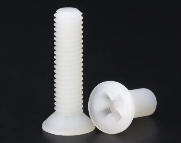 

Плоские нейлоновые крестовые винты M2.5 M3 M4, пластиковые винты с длиной болта 6-20 мм, крестовые винты с головкой