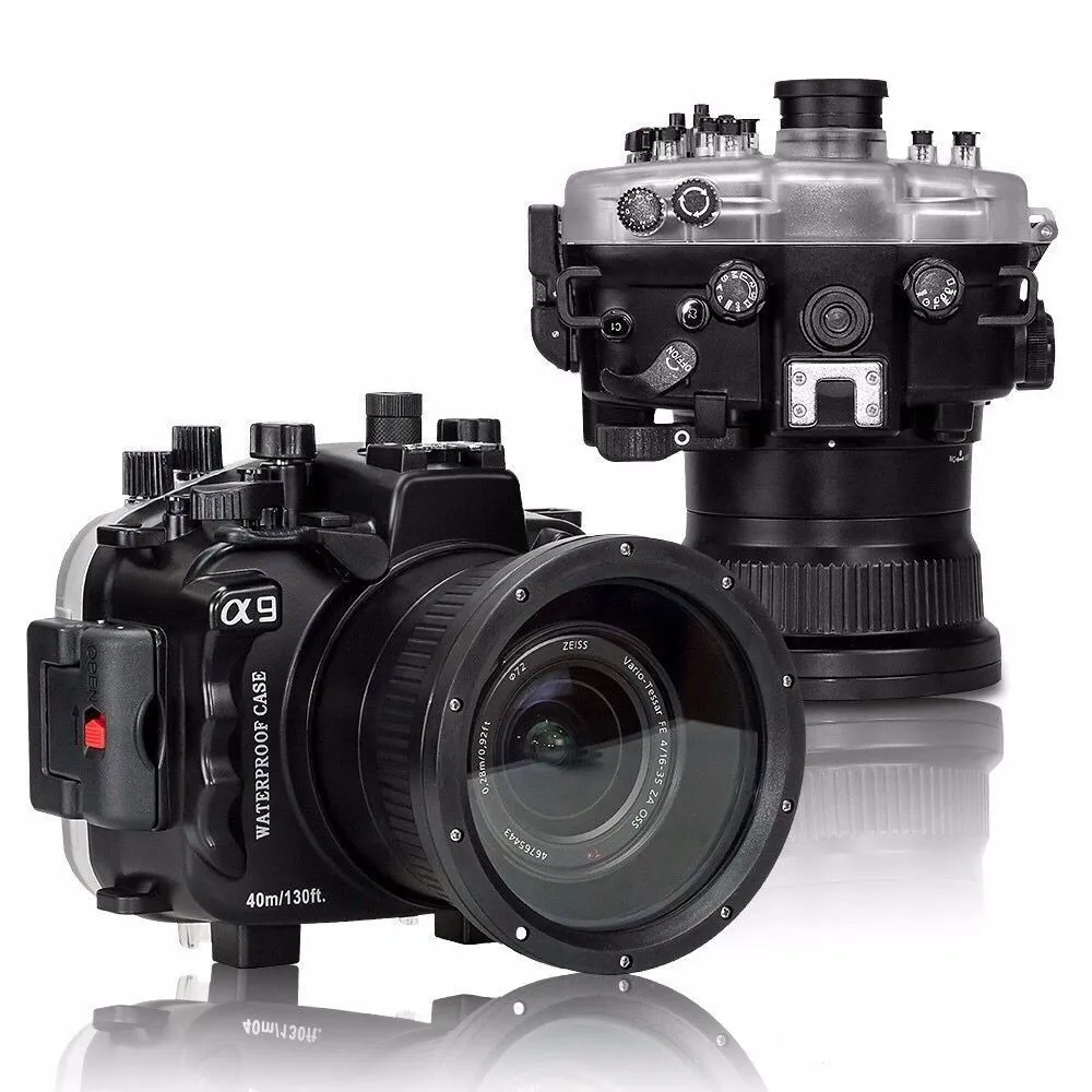 Seafrogs 40 м/130 футов корпус для подводной камеры чехол Sony A9 водонепроницаемые сумки |