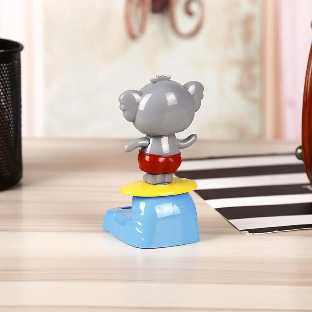 Solar Shaking Head Lucky Cat Innovative Powered Car Decoration Cartoon Doll Dashboard Interior Accessories | Автомобили и