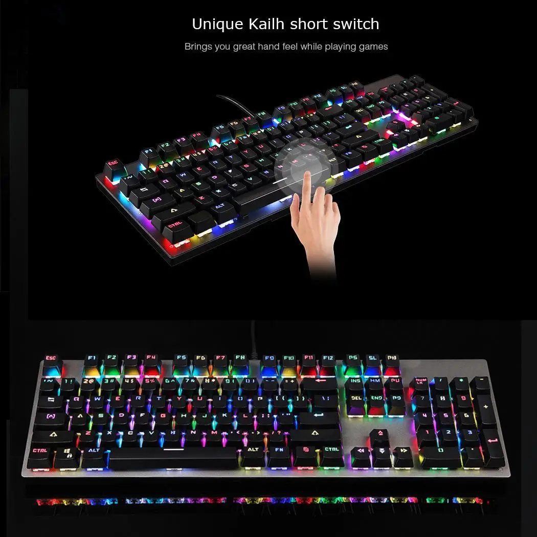 Motospeed CK89 NKRO механическая клавиатура Kailh переключатель коробки USB Проводная реальная RGB подсветка для игр