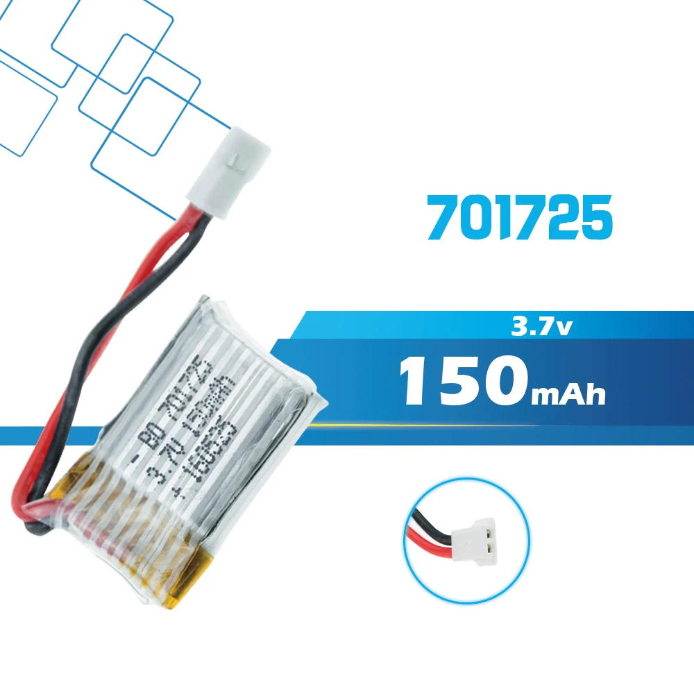 Литий-полимерный аккумулятор 3 7 в 150 мАч для телефона H8 JRC Mini Syma X2 Nihui U207