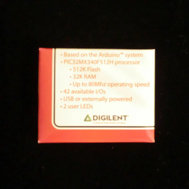 1 шт. x 410-254 PIC32MX340F512 chipKIT uC32 PIC MIPS32 M4K MCU 32-битная Встроенная оценочная плата |
