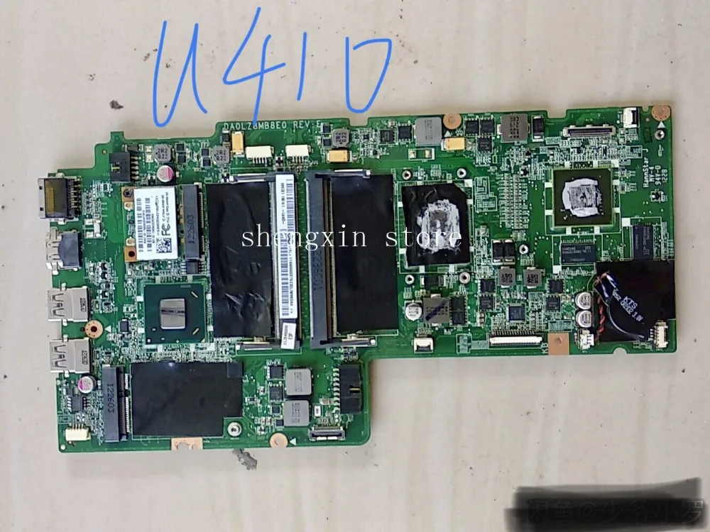 Материнская плата для ноутбука Lenovo Ideapad U410 DA0LZ8MB8E0 REV:E I3 CPU полностью