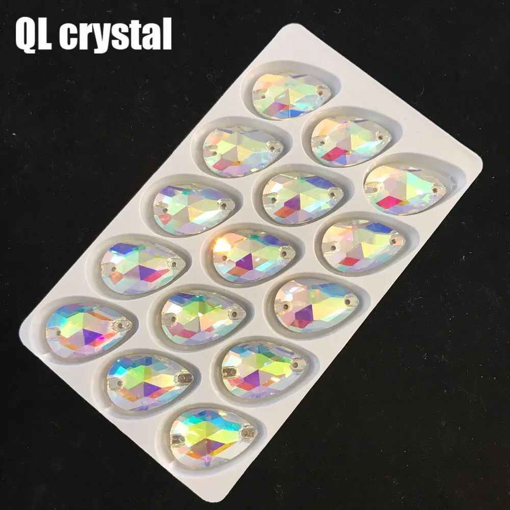 Оптовая QL прозрачные стразы DR Sew на прозрачной плоской задней части для Diy сумки