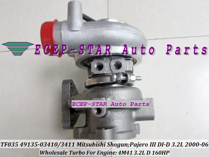 TF035 49135-03411 49135-03410 49135 03410 МЕ 203949 Турбокомпрессор для Mitsubishi Shogun 2002-06 Pajero III 2000-06 4M41 3.2L