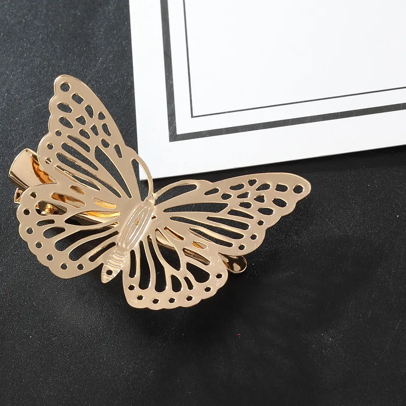 Набор украшений для волос Coroa круглые металлические зажимы с бабочкой невесты