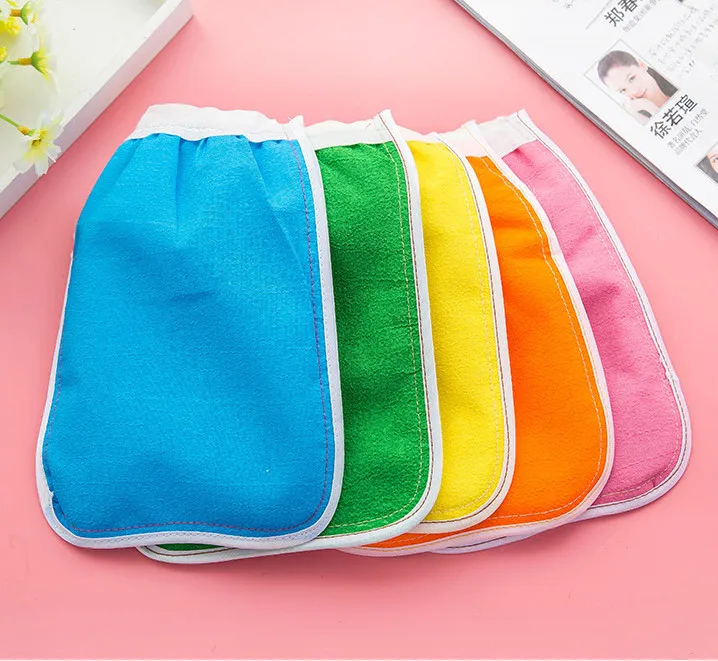 Продукты для ванной комнаты Двусторонняя Массажная мочалка из люфы душ мытье