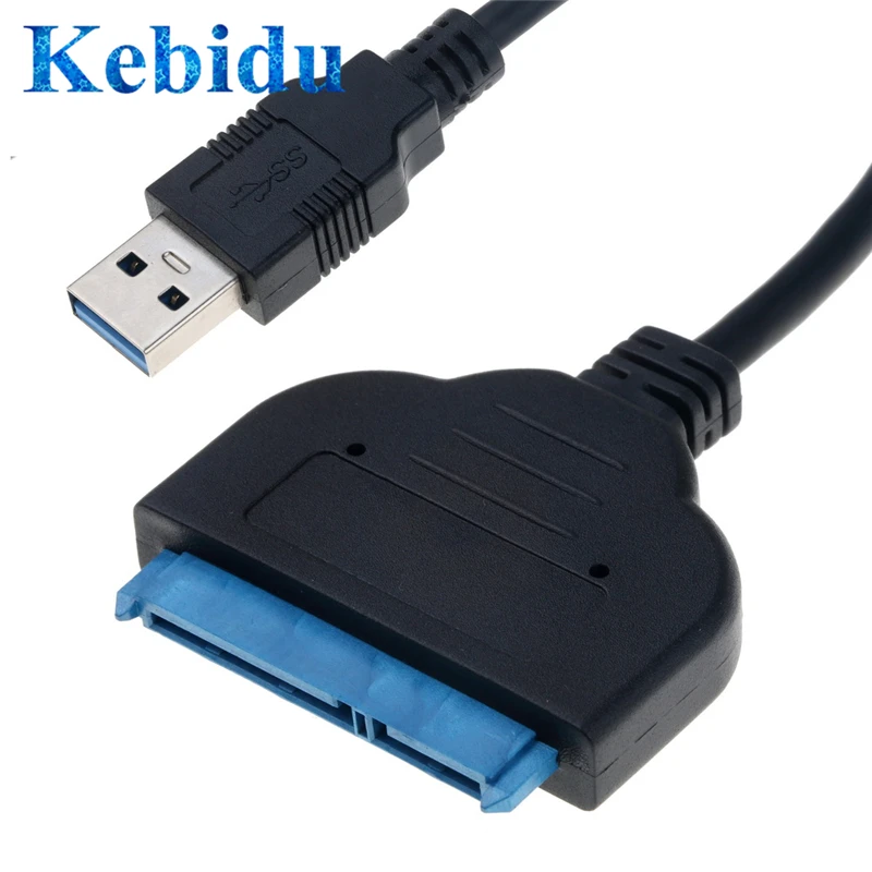 

Kebidu USB 3.0 to Sata 2 5" inch 7+15pin Cable 25CM HDD SSD Hard Disk Driver Adapter Converter for Computer PC Wholesale