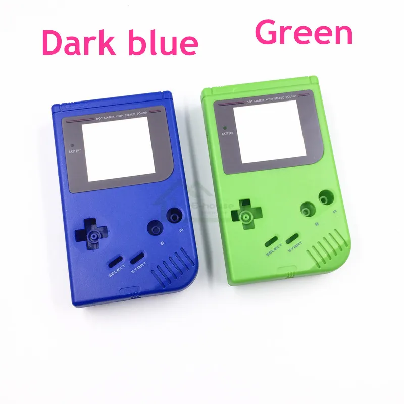 Чехол-накладка темно-синего/зеленого цвета замена для игровой консоли Gameboy Classic GB