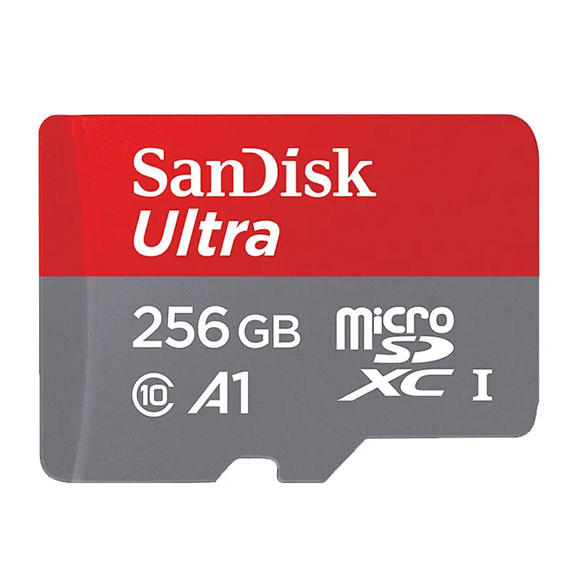 256 ГБ Карта памяти SanDisk, 64 ГБ, 32 ГБ, Micro SD карта, класс 10, 16 ГБ, 128 ГБ, 200 ГБ, 256 ГБ, Ultra A1, SDHC/SDXC, UHS-I, 98 МБ/s-100MB/s, tf-карты - Емкость: 256 ГБ